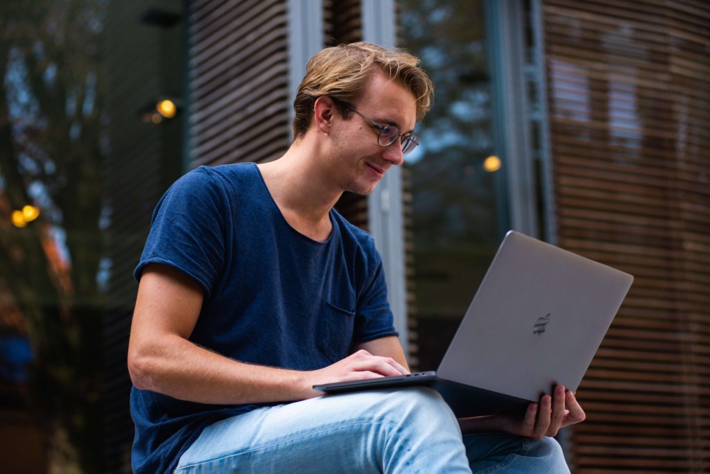 Young Genius Jobs developing his technology genius