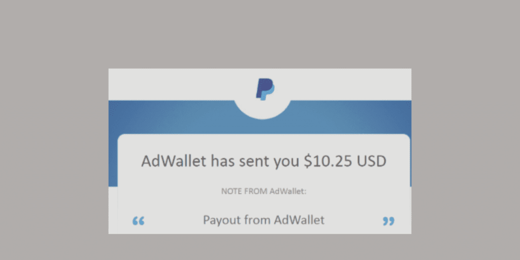 Adwallet $10.25 USD paypal