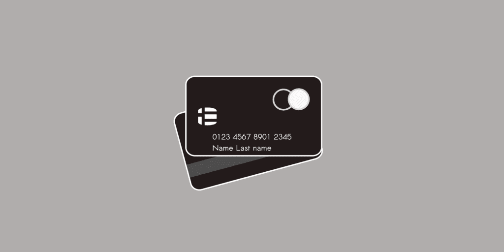 Credit card with your name on it