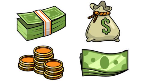 Load bags of money and money-Teen Money-Making