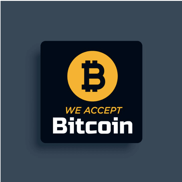 BItcoin logo with we accept bitcoin-bitcoin secrets