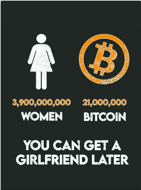 Bitcoin's 21 Million Cap Debate just like you can get a girlfriend later after you get some bitcoin
